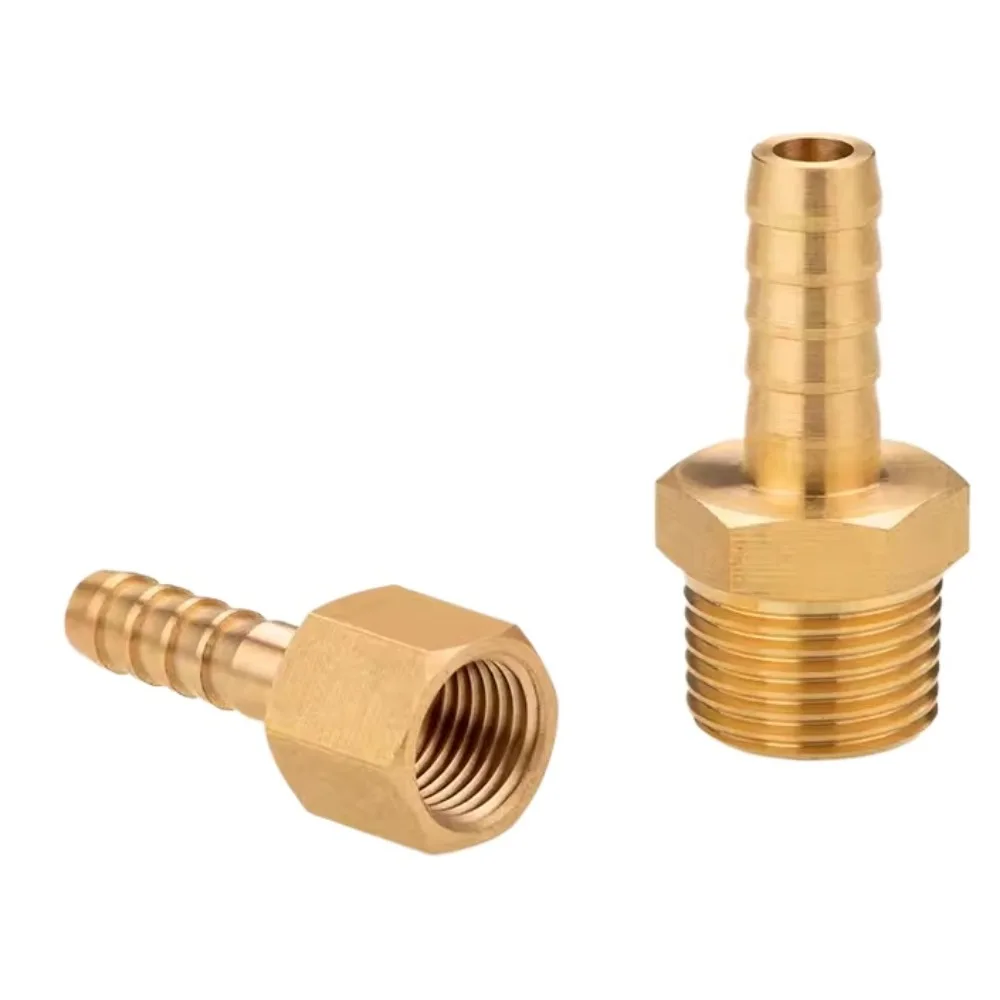 1/8' 1/4' 3/8' 1/2' NPT-Innengewinde X 1/8 3/16' 5/16' 3/8 1/2 Zoll Schlauchanschluss Messing-Rohrverbindungsstück Kraftstoff – Detail 1