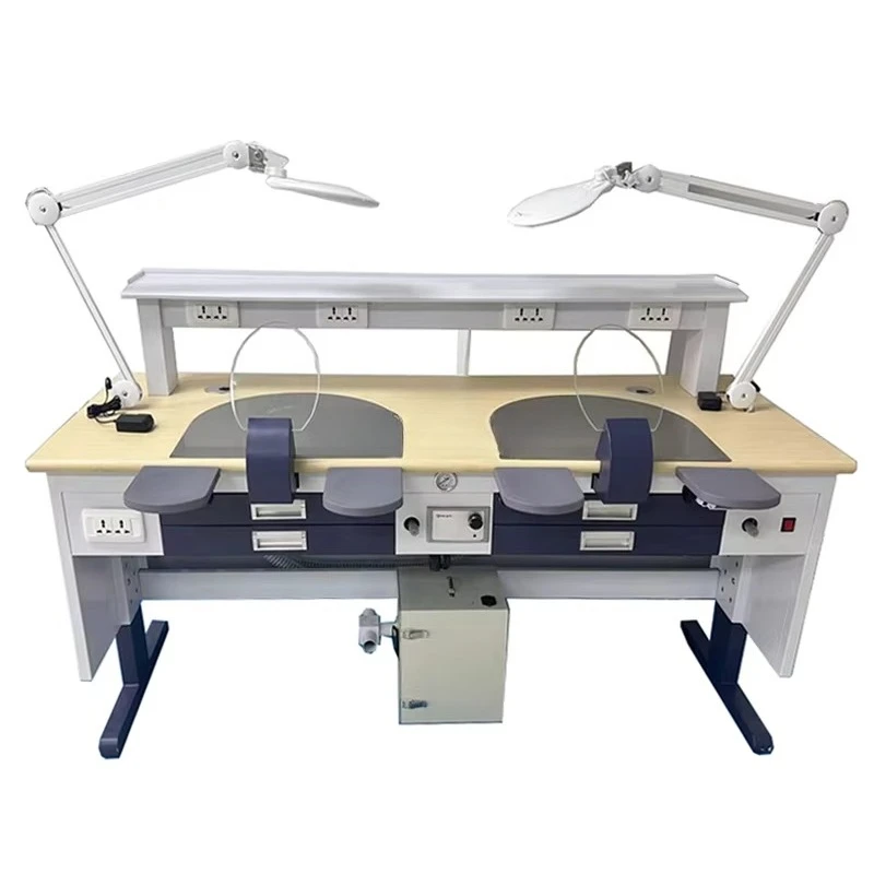 Lab Work Bench Table Workstation Lab Benches with Magnifying Lamp