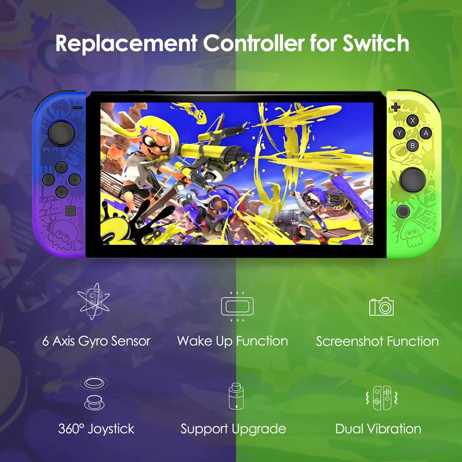 2026 New BT 5.2 For Joy Controller Switch L/R for Nintendo for Switch/Lite/Oled for JoyCon Gamepads Joystick with Dual Vibration image 2
