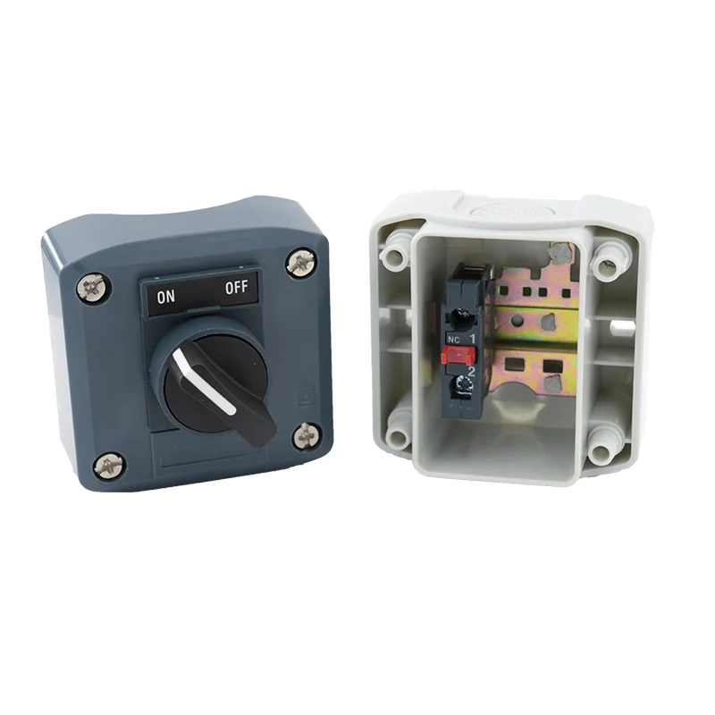 Waterproof Control Box Station Selector Rotary Switch Knob Switch 2-Position Standard Handle SAL LA68H XALD132 D134