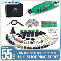 180W Mini Grinder Dremel Electric Drill Rotary Tool 5 Variable Speed Engraving Pen Diy Drill For Grinding Polishing Rust Removal