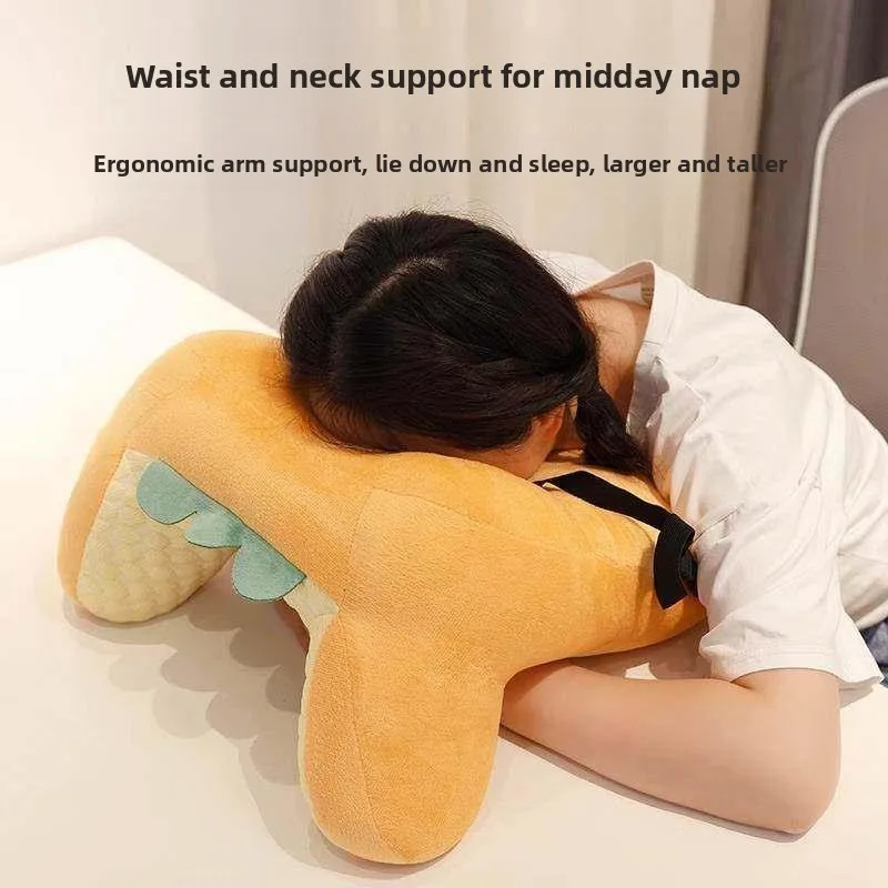 Office Nap Pillow Adult Student Midday Rest Wonders Tool New Multi-Function Backrest Hug Pillow Cute Cartoon PP Cotton Filling