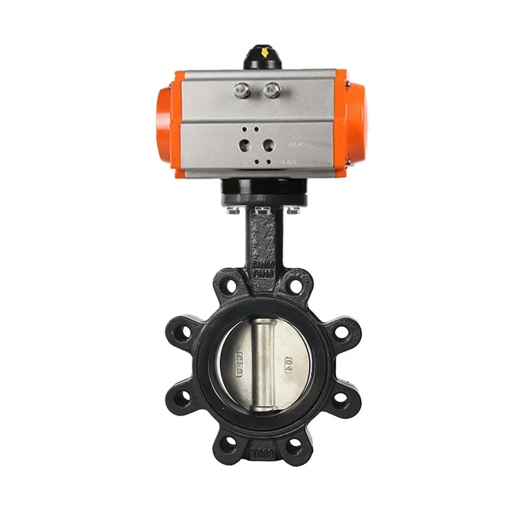 16 inch Lug Type Class 150 stainless steel 304 CF8 EPDM seat pneumatic air Actuated wafer Butterfly Valve