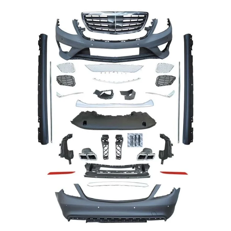 

Body kit for Mercedes Benz S-Class W222 2014-2017 modified S65 Front Bumper rear bumper Grille Rear throat Side skirt rear lip