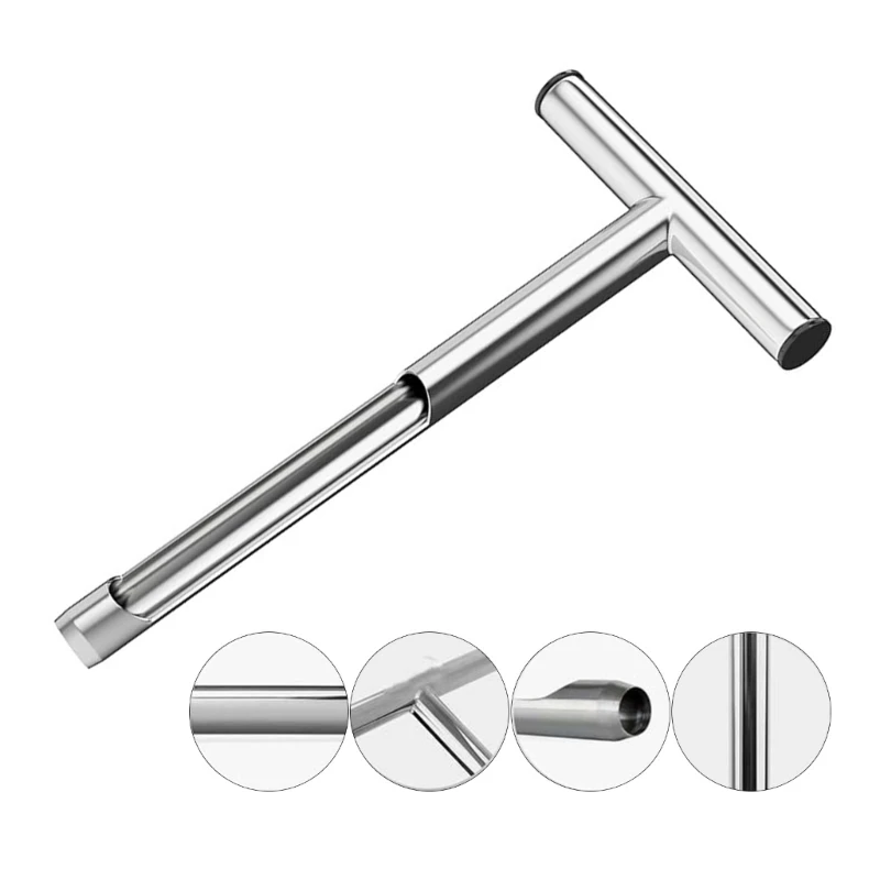 Sonda muestra suelo acero inoxidable, dispositivos sonda muestra para césped, granja y campo Golf, herramienta