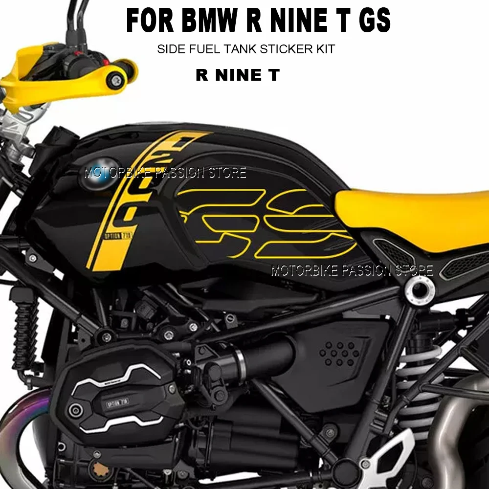 

For BMW R NINE T GS R Nine T Motorcycle Accessories Side fuel tank Protective Sticker Epoxy Resin Sticker Gel 3D