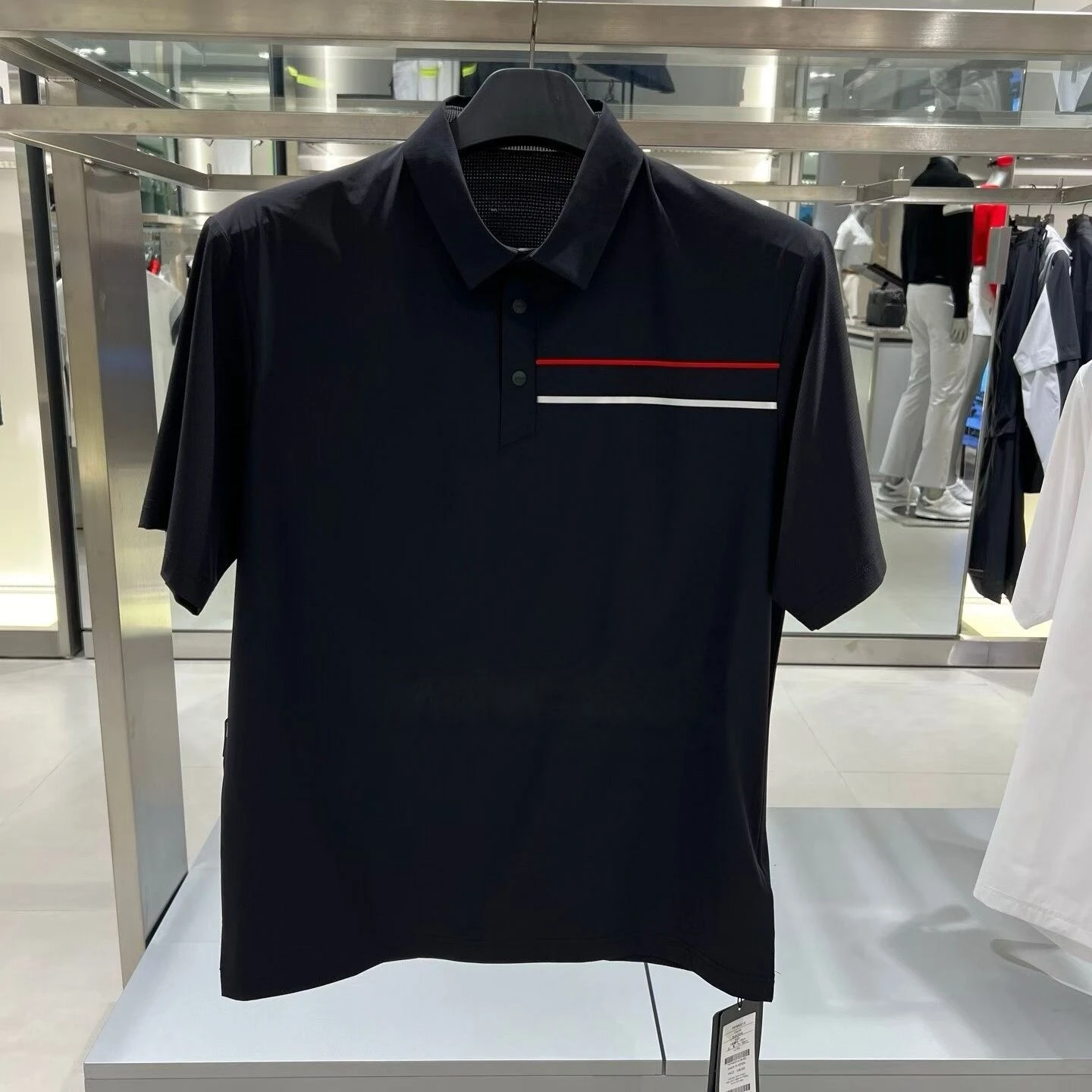 

2026 Korean Style Men Golf Shirt Windproof Elastic Short Sleeve Slim Casual Fashion All Match Outdoor Sports Training Clothes