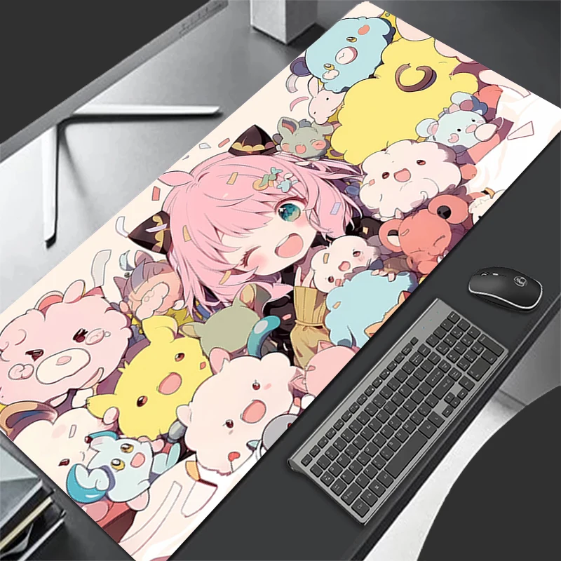 Mouse Pads Gaming Carpet Anime Keyboard Pads Rug Mousepad S-Spy×Family Mouse Padss Laptop Extended Desk Mat for LOL Gamer Gift
