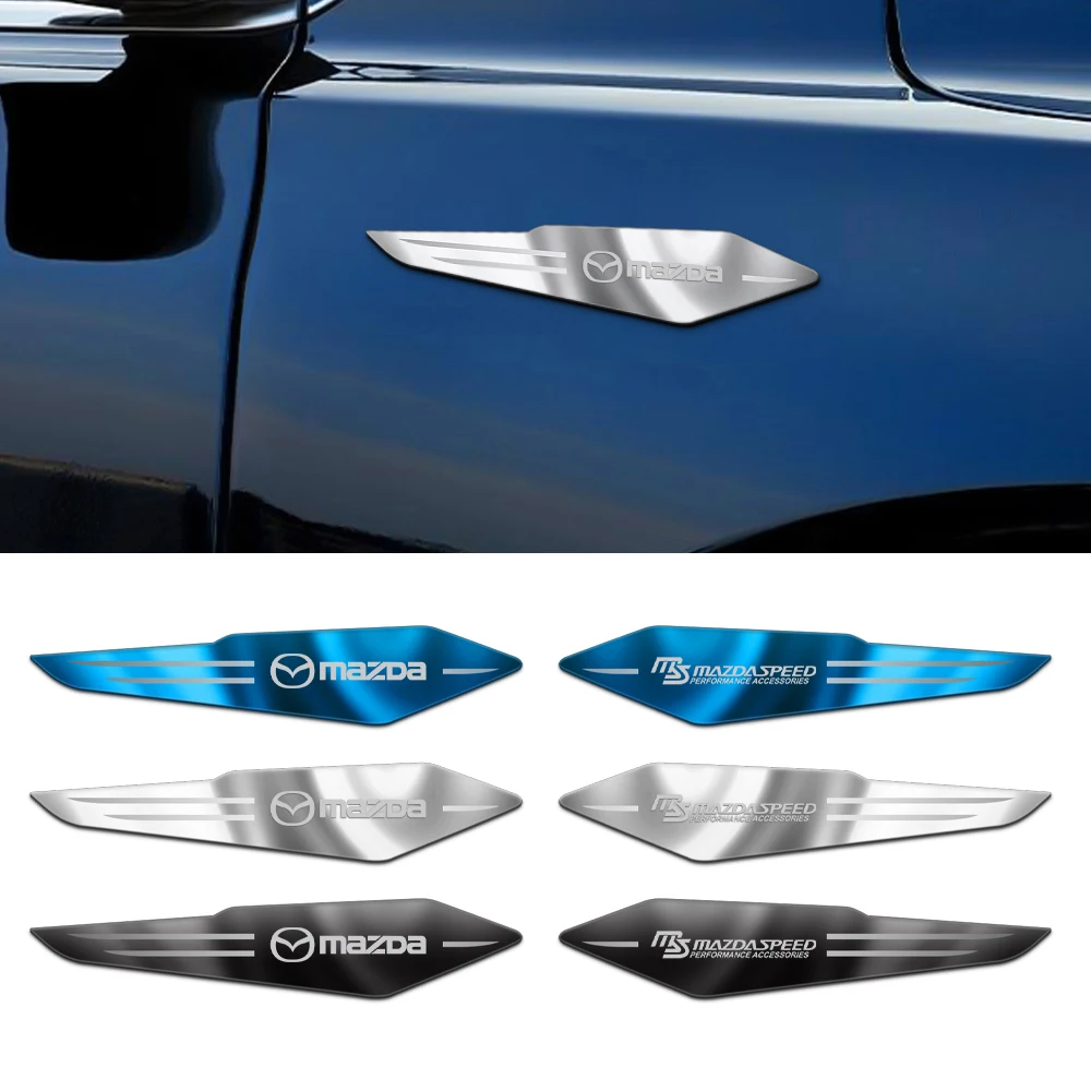 

2 шт. наклейки для украшения бокового крыла автомобиля для Mazda Speed MS 2 3 5 323 626 RX7 RX8 MX3 MX5 Axela CX-3 CX-4 CX-5 CX-8