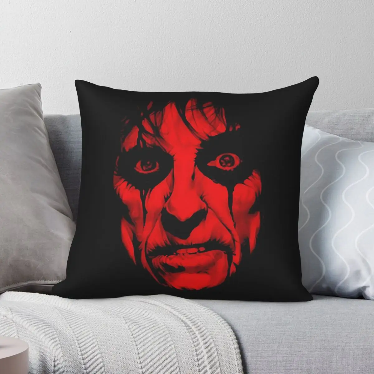 Alice Cooper Too Close For Comfort Tour Pillowcase Polyester Linen Velvet Creative Decorative Throw Pillow Case Sofa Cushion