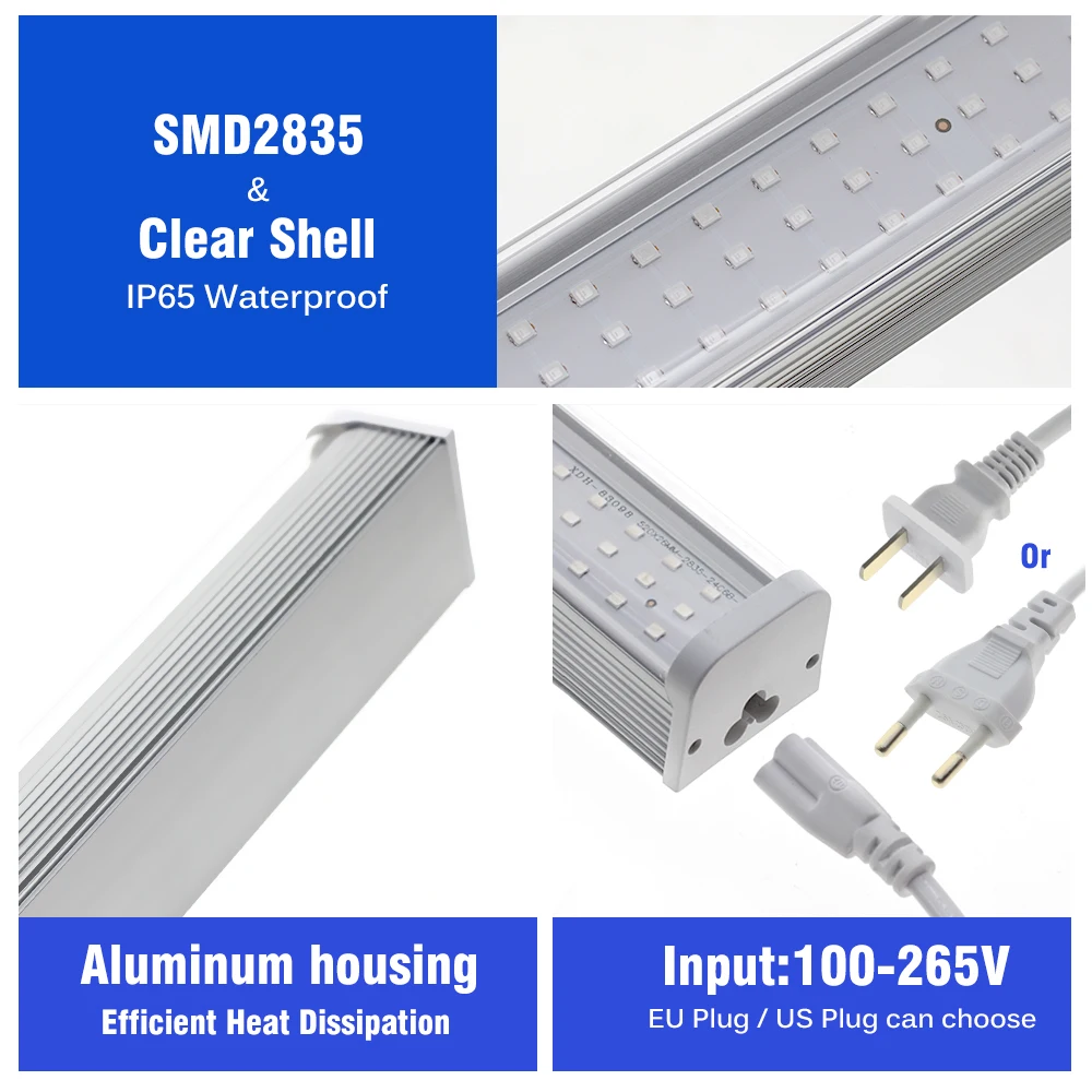 LED Ultraviolet Bar Light AC100-265V 395nm UV LED Light SMD2835  For Body Painting Blacklights Tapestry Poster Glow Party