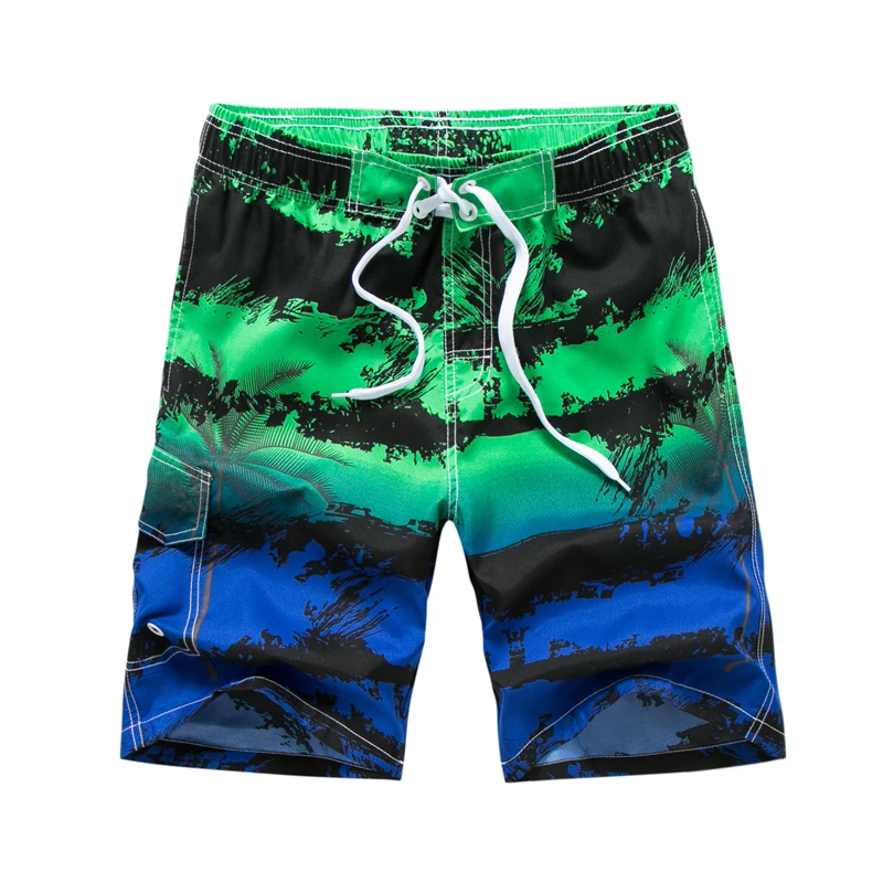 Summer Men's Beach Shorts Printing Casual Loose Hawaii Quick Dry Board Shorts Bermuda Surf Board Shorts Mens Short Pants