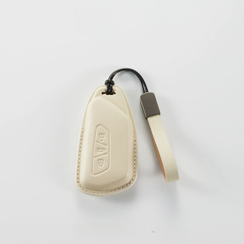 

For Volkswagen Golf 8 Id4 crozz ID3 ID4 ID6 Key Shell Ring Leather Car Key Bag Case Cove Car Accessories Keyrings Keychain