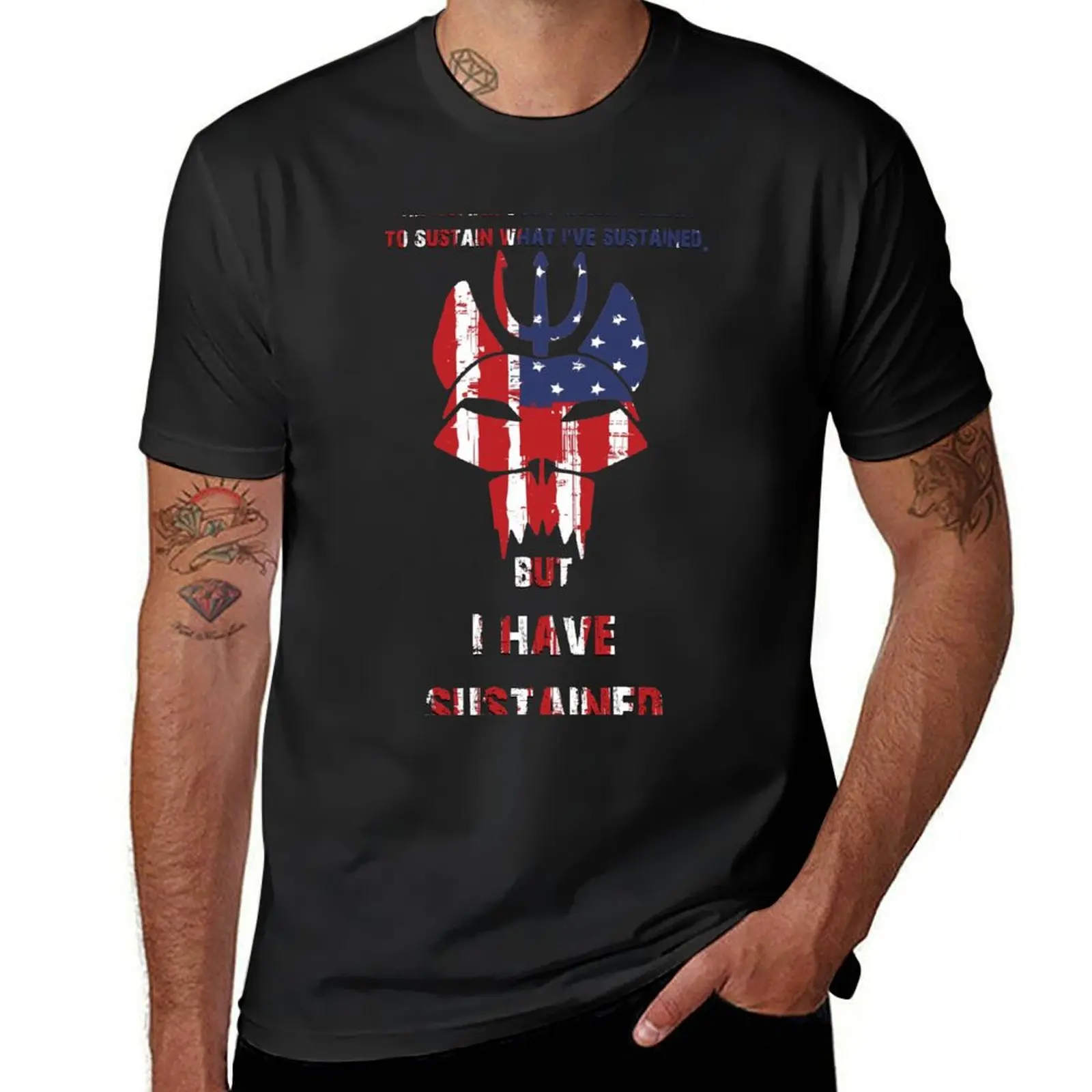 SEAL TEAM - I HAVE SUSTAINED T-Shirt Blouse plus size tops tops quick drying Men's cotton t-shirt