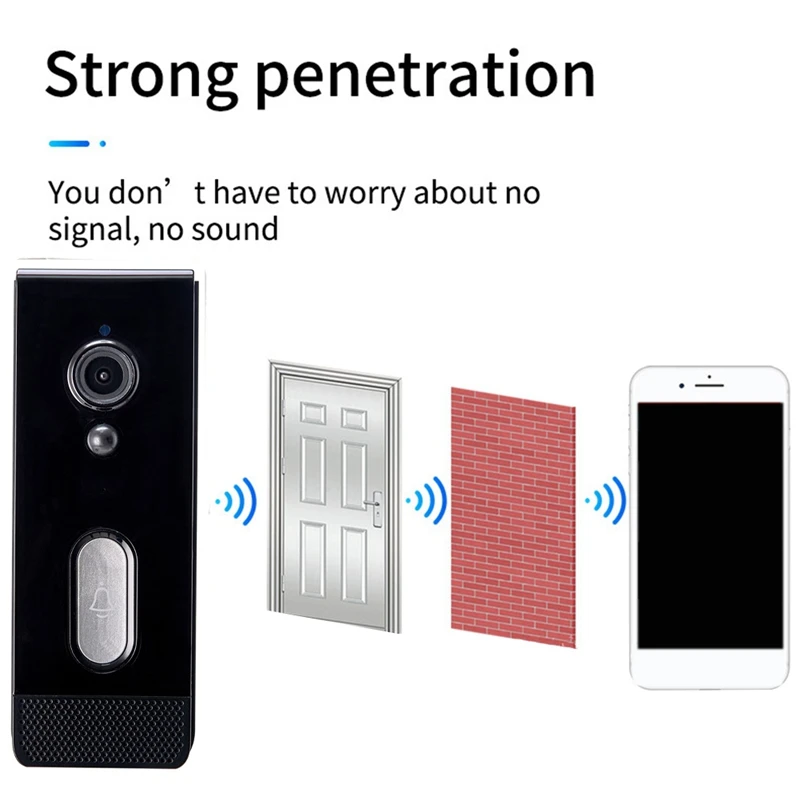 Tuya Smart Home Doorbell Camera Waterproof Wifi Video Intercom 1080P Outdoor Security Protection Two Way Audio