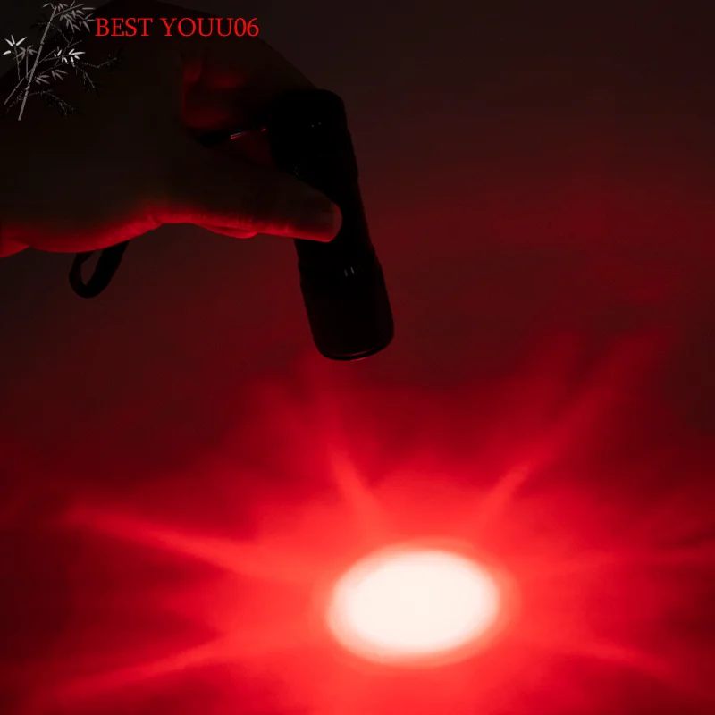 (YOUU06)Practical Red LED Flashlight Infrared Vein Imaging 625nm Red Light 9LED Torch Vein Finder For Nurse Caregiver