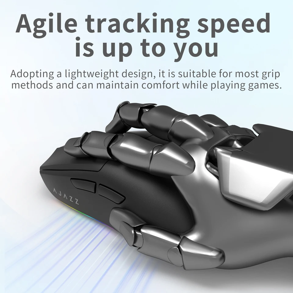 AJAZZ AJ139 V2 MC Wireless Gaming Mouse PAW3311 12000DPI RGB