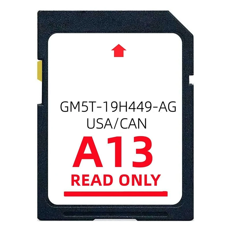 1 PCS A13 Navigation Card Latest 2022 Navigation Card Maps Sync System Update USA/Canada Maps GM5T-19H449-AG Black Plastic