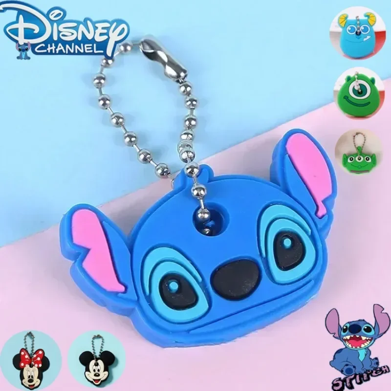 

Disney Stitch PVC Key Set Kawaii Cartoon Lilo & Stitch Anime Figure Soft Keychain Backpack Decoration Pendant Kids Birthday Gift