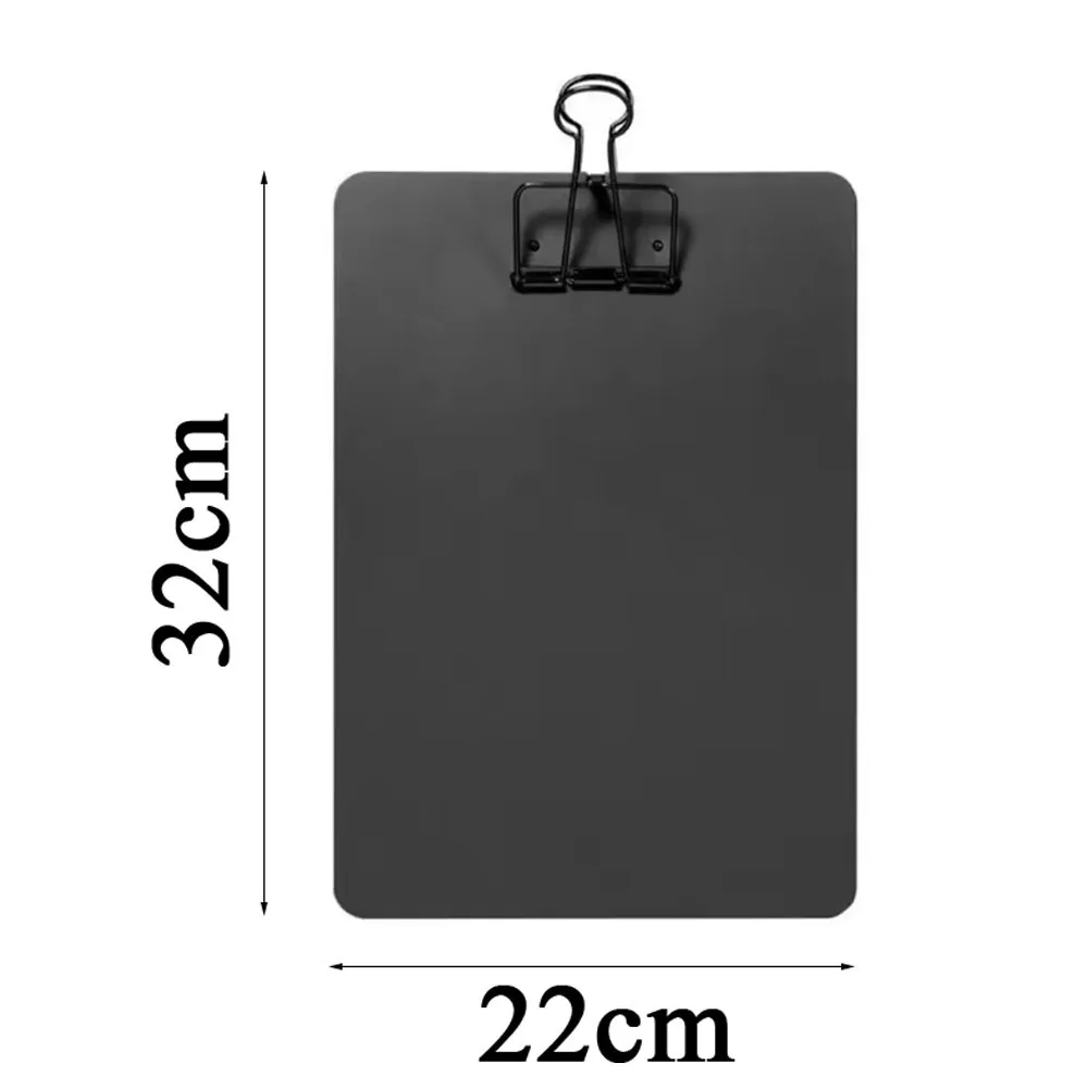 

Durable A4/A5 Metal Clipboard Clip Multifunctional Hangable File Folder Paper Storage Organizer Office Stationary