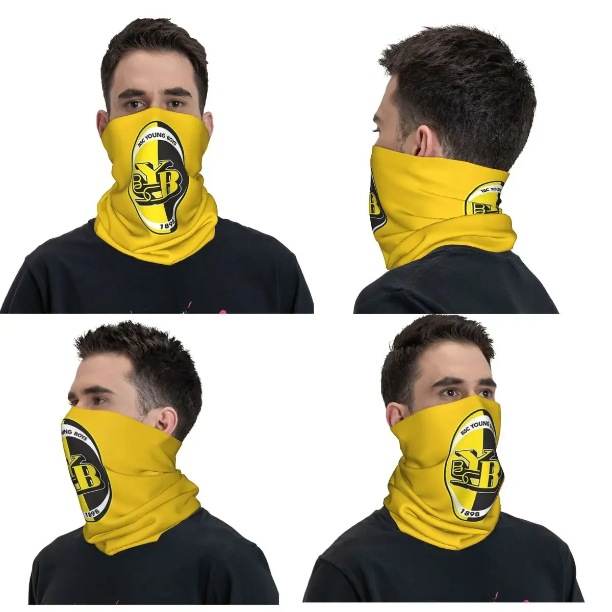 BSC Young Boys Swiss Football Sports Fans Bern Switzerland Bandana Neck Cover Printed Mask Scarf Balaclava Riding Unisex Adult