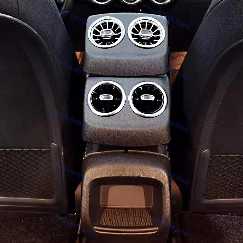 Garniture Ventilation Climatisation Arrière Chromée Carbone Pour Mercedes A B GLA CLA Classe C117 W117 W176 AMG