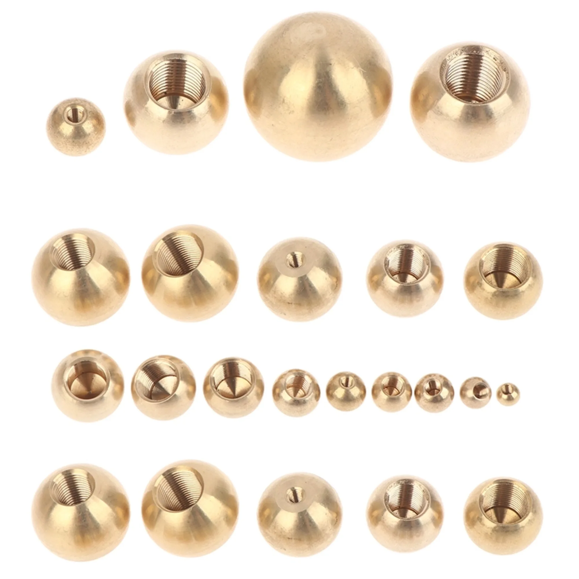 Brass Internal Thread Ball Nut Pure Brass Internal Thread Nut Lighting Accessories Decorative Cap M6/M8/M10/M12/M15/M16/M20