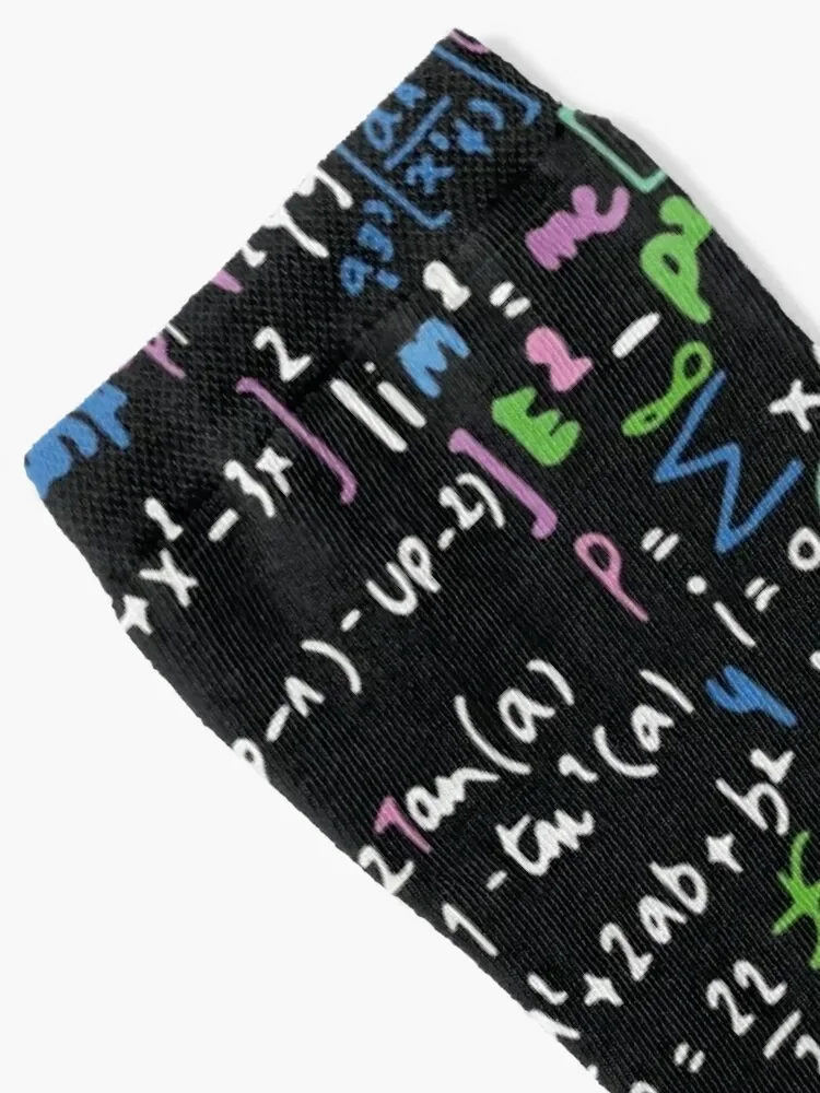 Whether elementary or high school any math and calculation enthusiast loves this graphic equation Socks