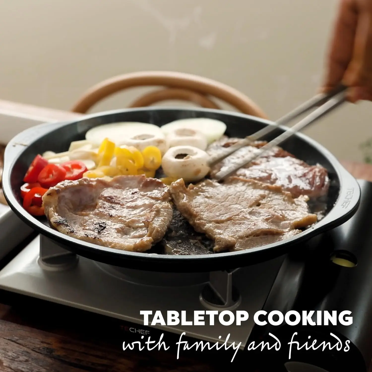 

Stovetop Indoor Korean BBQ Nonstick Grill Pan, KBBQ Grill Pan, PFOA-Free, Dishwasher Oven Safe, Made in Korea