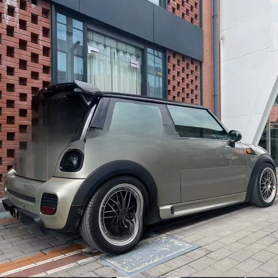 

For Mini Cooper R56 Carbon Fiber Rear Roof Spoiler Fixed Wind Wing Auto Parts