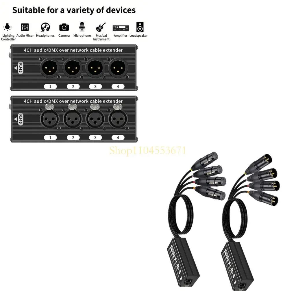 best-seller-affidabilita-prolunga-per-cavo-rete-xlr-dmx512-a-4-canali-con-custodia-in-metallo-per-sistemi-musicali-da-palco