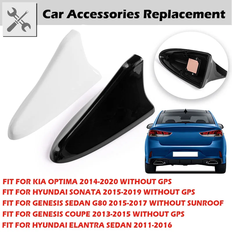 

Car Shark Fin Antenna Signal Enhancement Roof Aerial Fit For Kia Optima Hyundai Sonata Genesis G80 Auto Replacement Parts