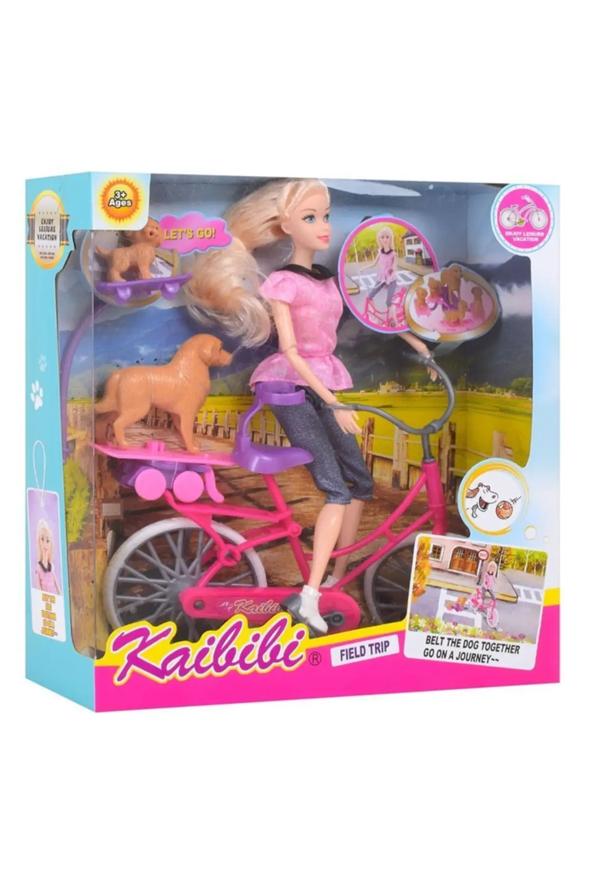 Have fun with Kaibibi Bicycle Girl and Dog. Movable arm and legs through body şekillendirebileceksin.