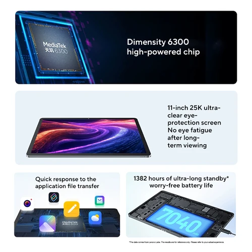 Imagen 2 del producto Original Lenovo Xiaoxin Pad 11 2025 tableta 11 ""2,5 K pantalla MediaTek Dimensity 6300 CN Version7040mAh WIFI Android Tab PC Pad