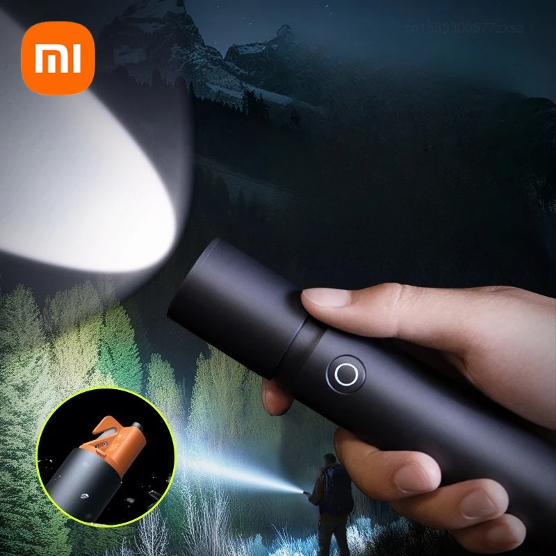 

Xiaomi Mijia Strong Light Flashlight Multi Functional Portable Waterproof Outdoors Lighting Variable Focus Long Endurance Charge