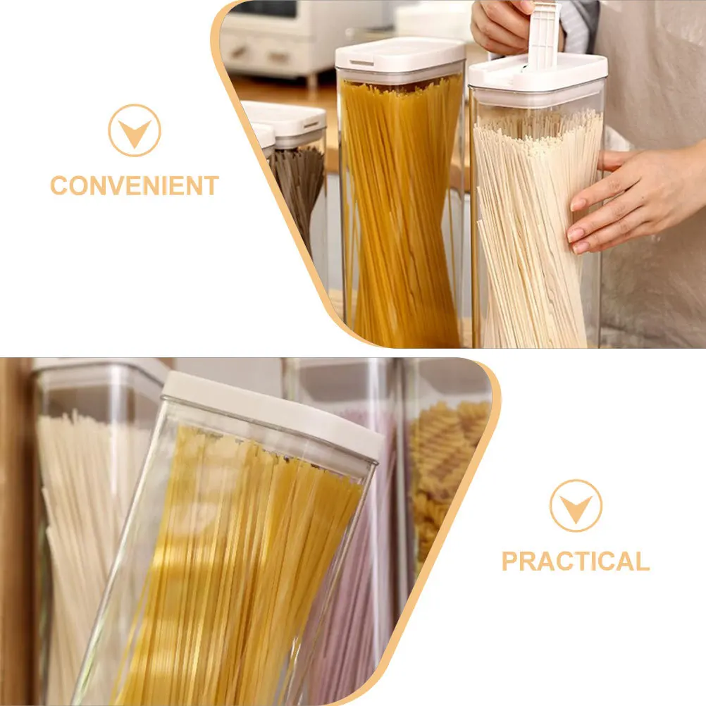 

1800ml Pasta Canister Airtight Container Spaghetti Storage for Kitchen Pantry Organization Kitchen Containers Pasta Container