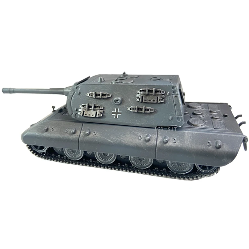 1/72 German E-100 Heavy Tank E100 Rat Turre Alloy Finished Product Simulation Model for Children Adults Toy Collection Display