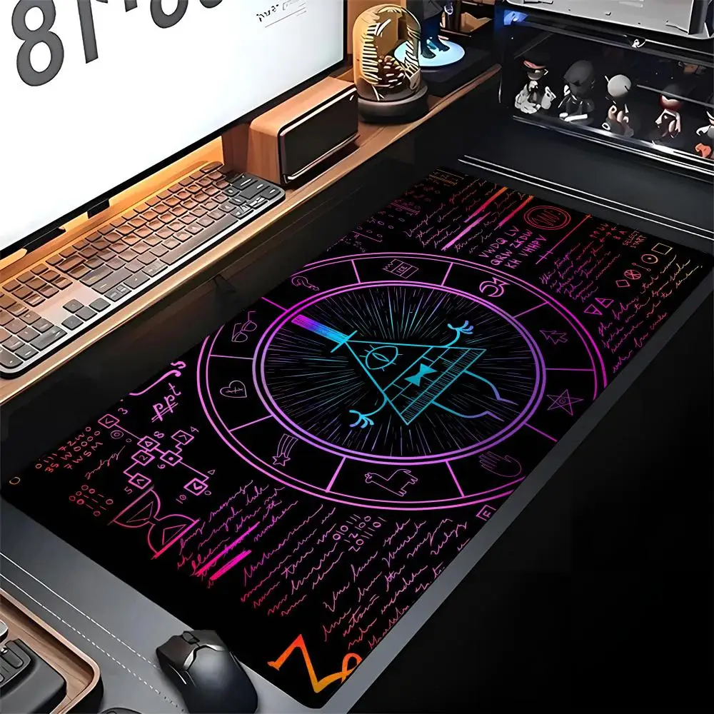 

Коврик для мыши Gravity Fall Gamer Edge, большой игровой коврик с замком для компьютерного геймера, большой резиновый художественный коврик для мыши, коврик для ноутбука, стола