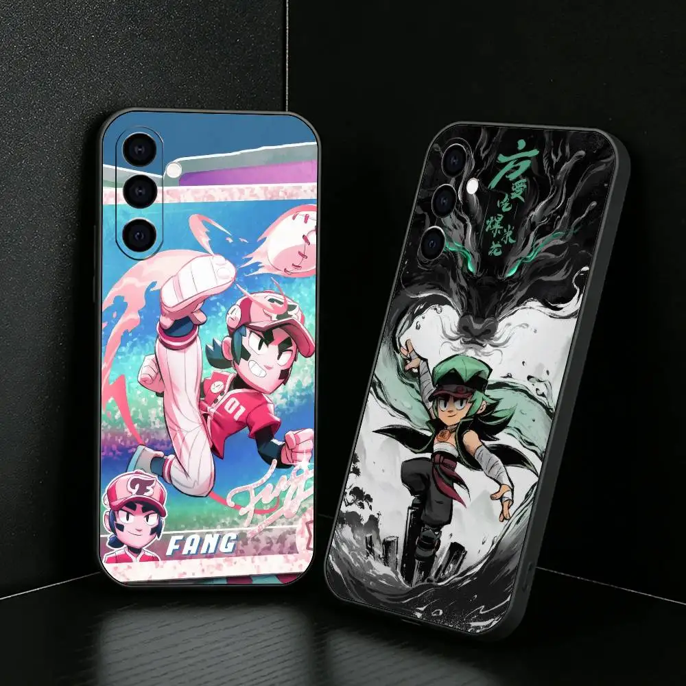 Funda de teléfono B-BrawlS Game S-Stars FANG para Samsung Galaxy A73,A72,A71,A70,A52,A51, otras fundas negras suaves