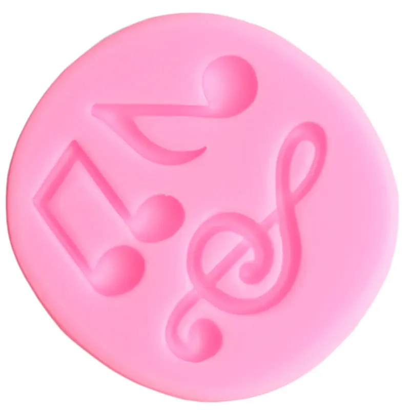 Music Notes Silicone Mold Chocolate Making Mould DIY Party Cupcake Topper Fondant Cake Decorating Tools Candy Clay Resin Moulds