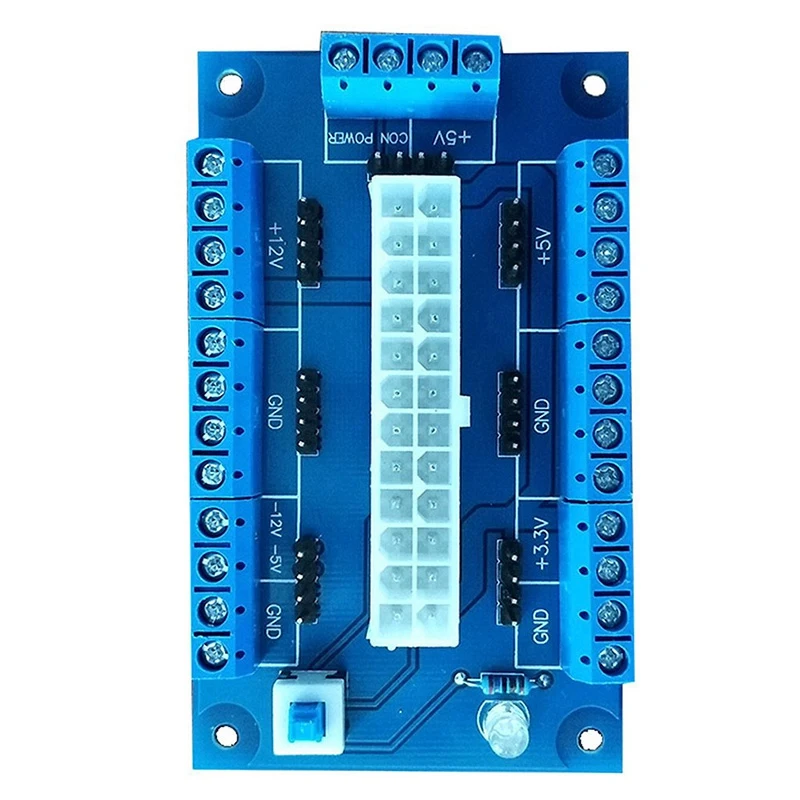 Bench Top DIY Adapter Computer 24/20-Pin Desktop PC Breakout Board Module ATX Accessories Power Supply