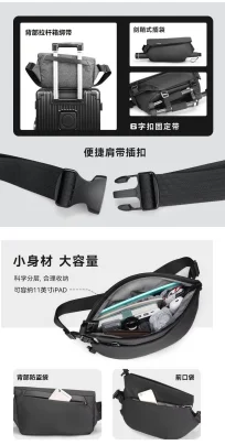 Men's Camera Crossbody Bag Waterproof Ipad Multifunctional Chest Bag Men's Personal Shoulder Bag Stand Messenger Bags