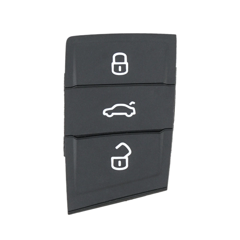 Coque de clé de voiture en caoutchouc à 3 boutons, télécommande intelligente automatique, porte-clés, adaptée pour Golf 5 4 7 Mk4 6 Octavia A7 Seat