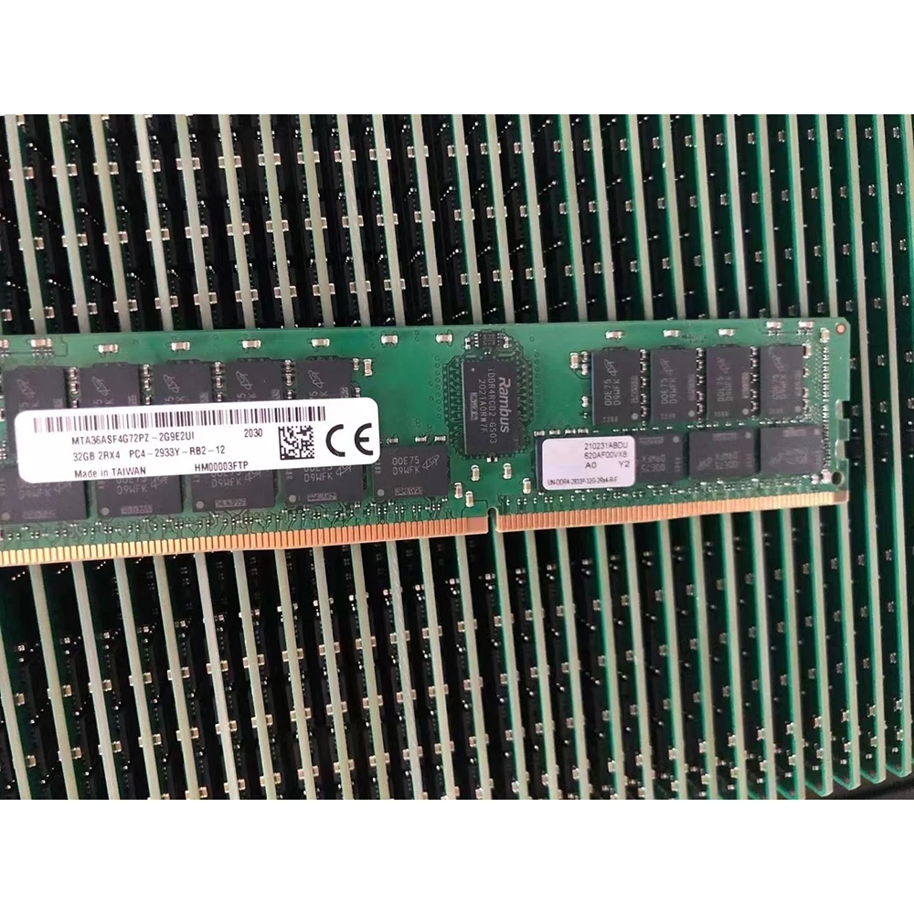 ذاكرة الخادم ، ذاكرة الخادم ، 2 جيجابايت ، 2 ار ، DDR4 ، RAM x4 ، 32 جم ، ECC ، 1