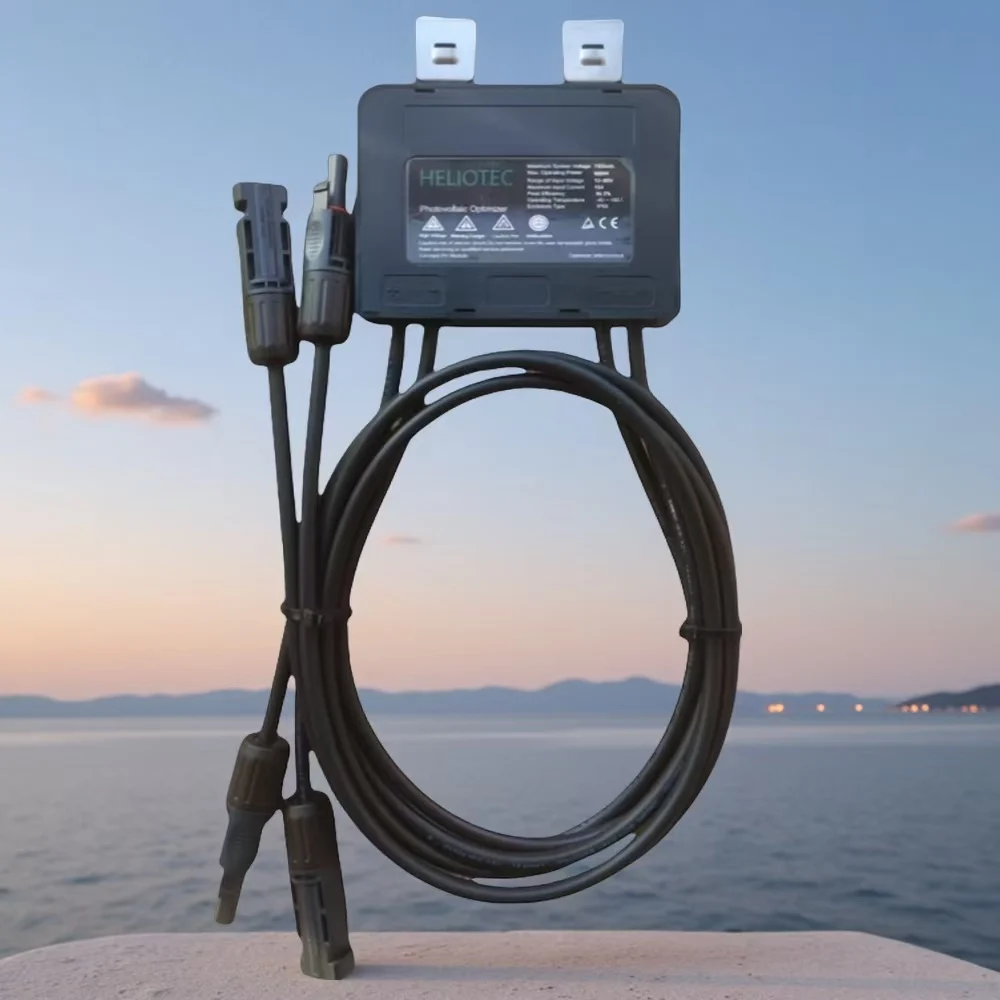 Integrated PV Power Optimizer 600W 60V Input IP67 Real-time Solar Panel Monitoring Voltage-Limiting Anti-Hotspot