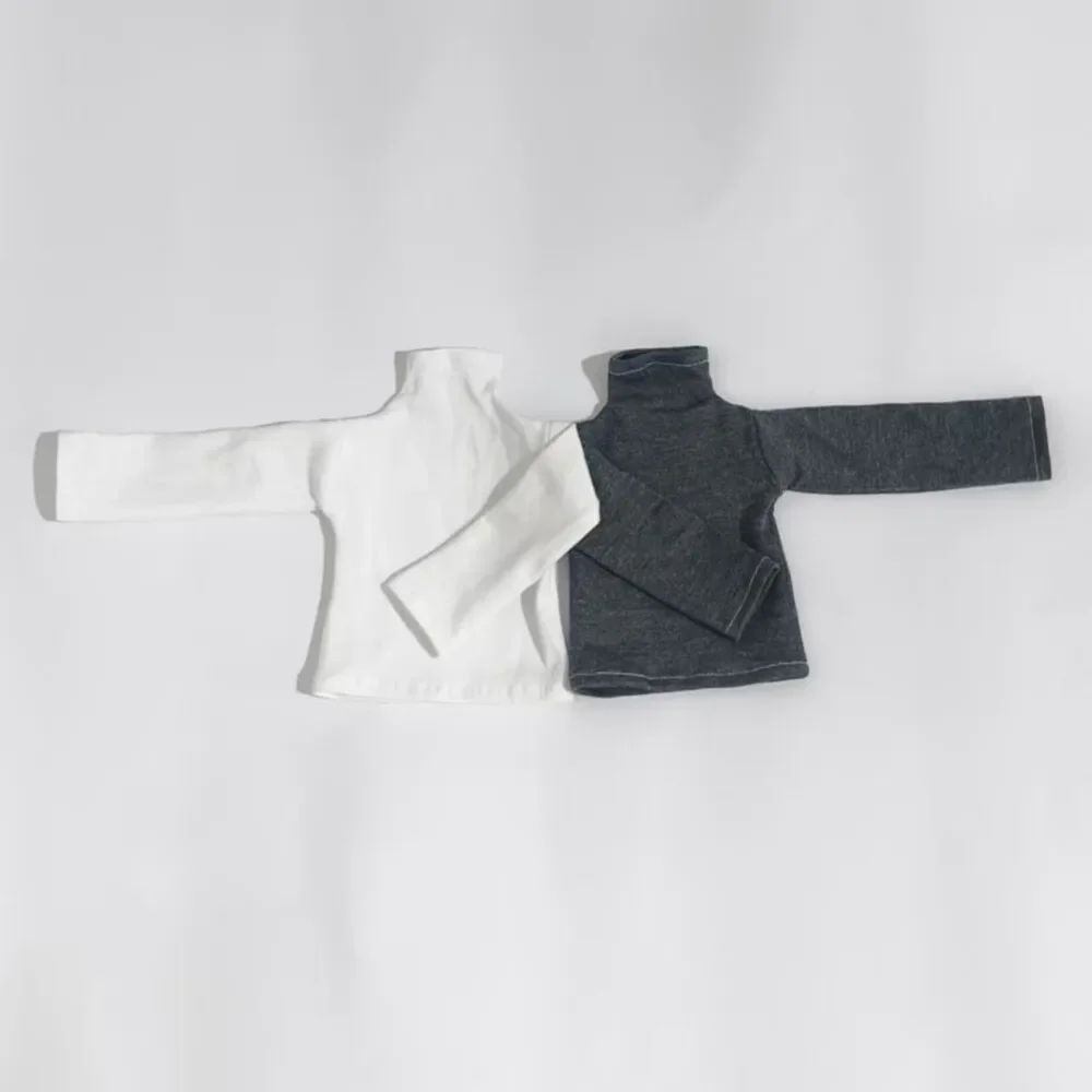 

1/6 1/4 1/3 Doll's Clothes High Neck Base Layer for 30/45/60cm Bjd Doll Long Sleeved Dress Up Toys Play House Doll Accessories