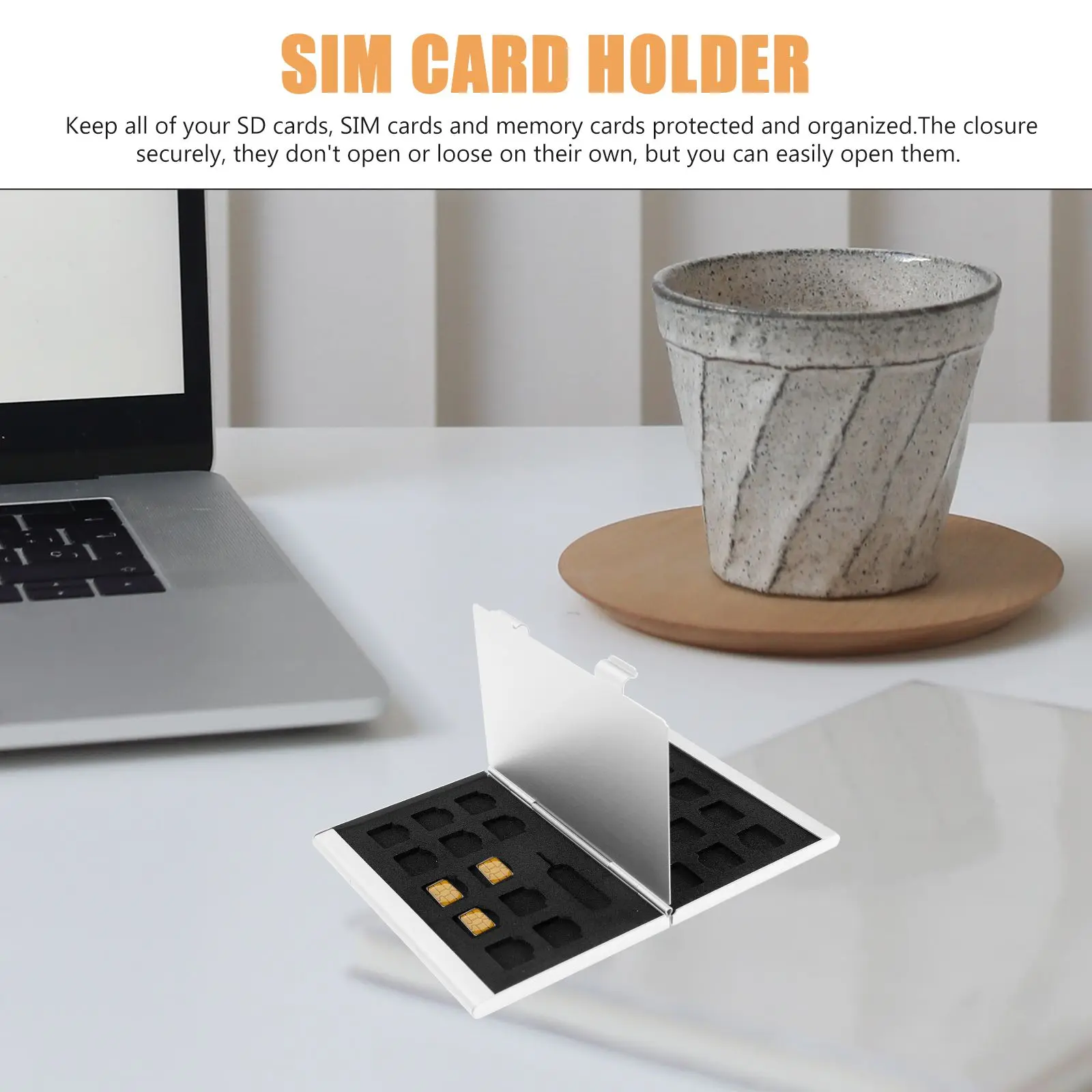 Micro Card Organizer Holder for Phone Case Sim Cards Lightweight Trading Storage Memory