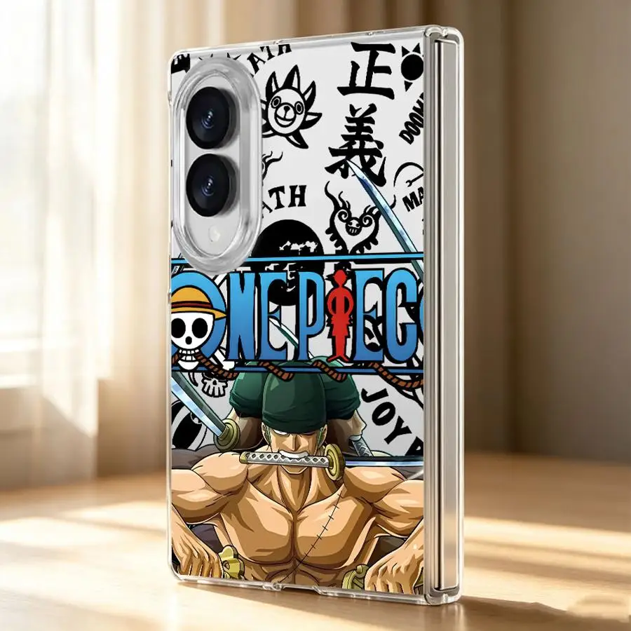 Ones Pieces Z-Zoro Transparent Soft Phone Cover Case for Samsung Galaxy Z Fold 8 ZFold8