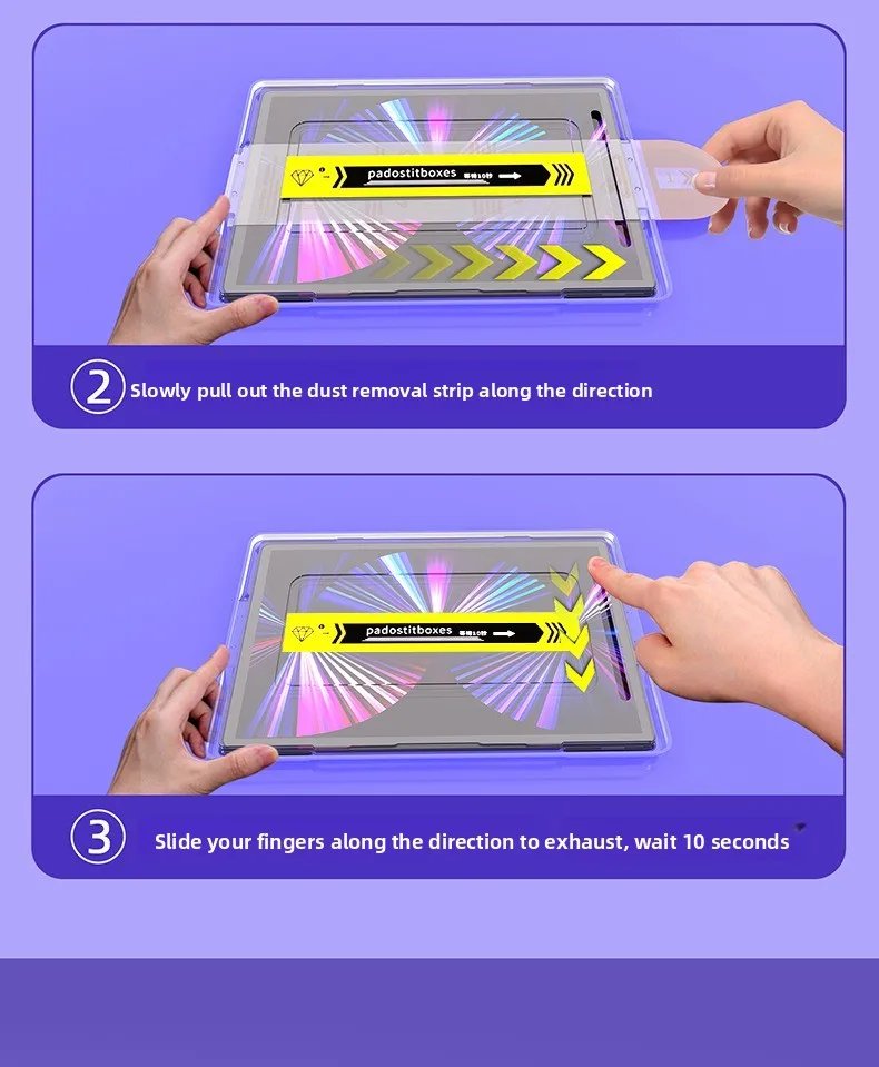 for iPad 12.9 Tempered Glass Screen Protector Pro 13 M4 Air 13 11 M3 M2 5 4 3 A16 11th 2025 10 9 10th 9th Mini 7 6 Instant Film
