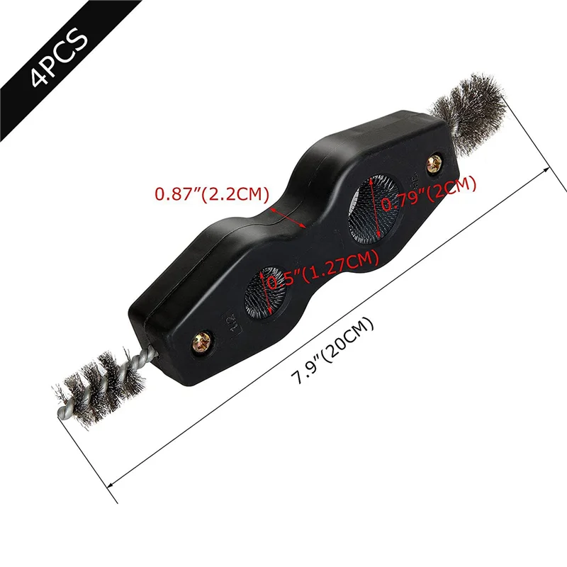 AB46-8 pezzi Spazzole per tubi in rame, Strumento per la pulizia dei tubi Strumento per la pulizia dei tubi in rame Spazzole per raccordi Tubi in rame, per impianti idraulici